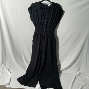 Calvin Klein Black Straight Leg Jumpsuit